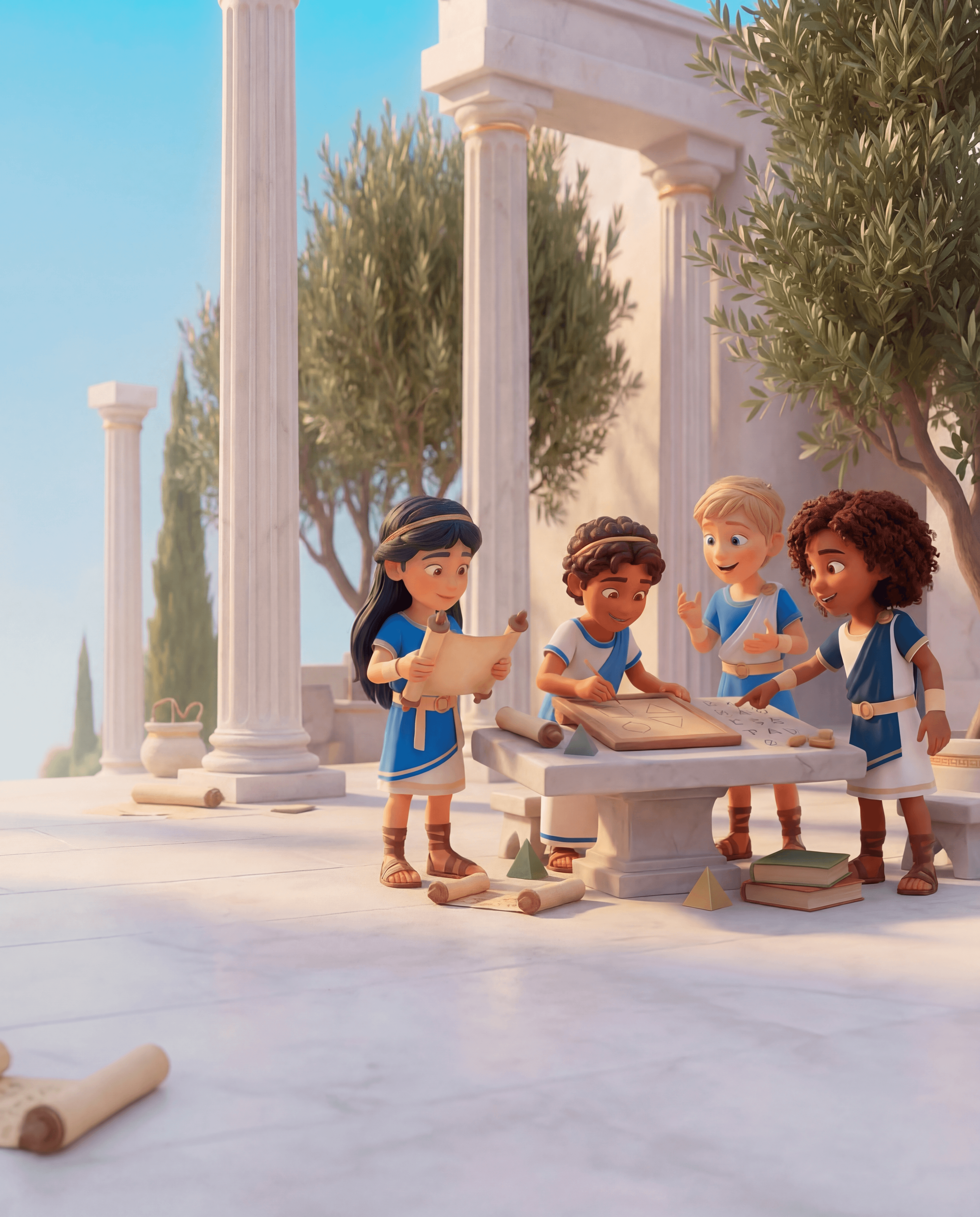 Enfants qui apprennent